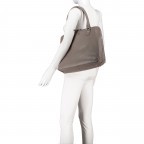 Handtasche mit Laptopfach 15 Zoll Taupe, Farbe: grau, Marke: Hausfelder Manufaktur, EAN: 4065646011496, Abmessungen in cm: 40x31x9.5, Bild 4 von 7