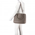 Handtasche mit Laptopfach 15 Zoll Taupe, Farbe: grau, Marke: Hausfelder Manufaktur, EAN: 4065646011496, Abmessungen in cm: 40x31x9.5, Bild 5 von 7