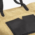 Tasche Canvas Nea Black Cream, Farbe: schwarz, Marke: Les Visionnaires, EAN: 4262371046704, Abmessungen in cm: 50x30x25, Bild 4 von 4