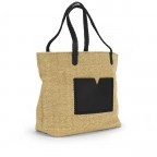Tasche Canvas Nea Black Cream, Farbe: schwarz, Marke: Les Visionnaires, EAN: 4262371046704, Abmessungen in cm: 50x30x25, Bild 2 von 4