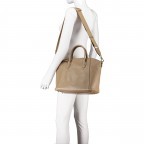 Handtasche Ariete Ivy Medium, Farbe: schwarz, taupe/khaki, Marke: Abro, Abmessungen in cm: 33x28x13, Bild 5 von 7