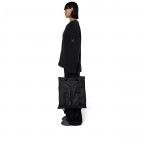 Handtasche Trail Tote Bag mit Laptopfach 16 Zoll Black, Farbe: schwarz, Marke: Rains, EAN: 5711747529598, Abmessungen in cm: 42x46x2.5, Bild 3 von 6