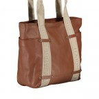 Shopper Just-Pure Gina JP-12127, Farbe: anthrazit, grau, blau/petrol, cognac, Marke: Harbour 2nd, Abmessungen in cm: 42x30x12, Bild 2 von 5