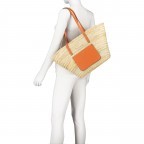 Korbtasche Dalia Gemma Orange, Farbe: orange, Marke: Abro, EAN: 4067278254852, Abmessungen in cm: 50x27.5x14.5, Bild 4 von 5