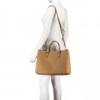 Handtasche Alyce Business Shopper mit zwei Schulterriemen Light Beige, Farbe: beige, Marke: BOSS, EAN: 4063542794987, Abmessungen in cm: 37x28x19.5, Bild 5 von 7
