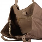 Shopper Pretty Wonder Suede L variabel in der Form, Farbe: grau, taupe/khaki, Marke: Hey Marly, Abmessungen in cm: 58x43x20, Bild 6 von 6