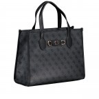 Handtasche Izzy, Farbe: anthrazit, cognac, Marke: Guess, Abmessungen in cm: 33.5x26.5x13, Bild 2 von 7