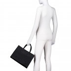 Handtasche Rised Relove Recycle, Farbe: schwarz, beige, Marke: Valentino Bags, Abmessungen in cm: 33.5x25x15, Bild 4 von 7