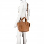 Handtasche mit herausnehmbarer Tasche, Marke: Hausfelder Manufaktur, Abmessungen in cm: 26x26x12, Bild 6 von 8