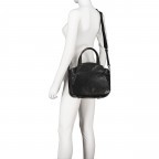 Handtasche Grandma's Luxury Club Mrs. Chiffon Pie, Farbe: schwarz, grau, blau/petrol, cognac, beige, Marke: Aunts & Uncles, Abmessungen in cm: 33x25x12.5, Bild 7 von 11