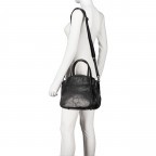 Handtasche Grandma's Luxury Club Mrs. Chiffon Pie, Farbe: schwarz, grau, blau/petrol, cognac, beige, Marke: Aunts & Uncles, Abmessungen in cm: 33x25x12.5, Bild 6 von 11