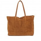 Shopper Velours, Farbe: grau, blau/petrol, braun, taupe/khaki, grün/oliv, rosa/pink, beige, Marke: Hausfelder Manufaktur, Abmessungen in cm: 36x30x12, Bild 3 von 5