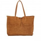 Shopper Velours, Farbe: grau, blau/petrol, braun, taupe/khaki, grün/oliv, rosa/pink, beige, Marke: Hausfelder Manufaktur, Abmessungen in cm: 36x30x12, Bild 1 von 5