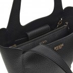 Shopper Helina mit herausnehmbarer Tasche, Farbe: schwarz, beige, Marke: Guess, Abmessungen in cm: 25.5x29x12, Bild 7 von 7