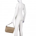 Shopper Eco Victtoria 4G-Logo mit herausnehmbarer Tasche, Farbe: anthrazit, cognac, taupe/khaki, Marke: Guess, Abmessungen in cm: 42x35x20, Bild 4 von 8