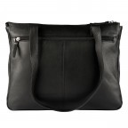 Shopper Lugano 483, Farbe: schwarz, blau/petrol, Marke: Flanigan, Abmessungen in cm: 35x28x10, Bild 4 von 5
