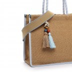 Shopper Kirsty 14891, Farbe: blau/petrol, weiß, Marke: Suri Frey, Abmessungen in cm: 40x34x18, Bild 8 von 8