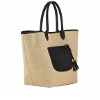 Tasche Le Pliage Collection L, Farbe: schwarz, braun, taupe/khaki, Marke: Longchamp, Abmessungen in cm: 28x35x20, Bild 2 von 5