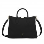 Handtasche Zita M, Farbe: schwarz, blau/petrol, Marke: AIGNER, Abmessungen in cm: 29x39x12, Bild 1 von 7