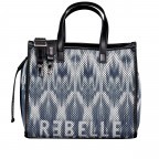 Handtasche Electra, Farbe: grau, blau/petrol, Marke: Rebelle, Abmessungen in cm: 33x29x16, Bild 1 von 7
