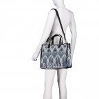 Handtasche Electra, Farbe: grau, blau/petrol, Marke: Rebelle, Abmessungen in cm: 33x29x16, Bild 5 von 7