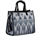 Handtasche Electra, Farbe: grau, blau/petrol, Marke: Rebelle, Abmessungen in cm: 33x29x16, Bild 2 von 7