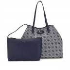 Shopper Neda 4G-Logo Peony variabel in der Form, Farbe: blau/petrol, braun, Marke: Guess, Abmessungen in cm: 39.5x33.5x20.5, Bild 1 von 9