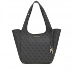 Shopper Calista 4G-Logo mit herausnehmbarer Tasche, Farbe: anthrazit, braun, Marke: Guess, Abmessungen in cm: 25x28.5x13, Bild 2 von 8