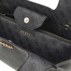 Shopper Calista 4G-Logo mit herausnehmbarer Tasche, Farbe: anthrazit, braun, Marke: Guess, Abmessungen in cm: 25x28.5x13, Bild 7 von 8