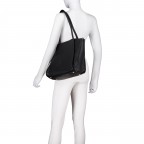 Shopper, Farbe: schwarz, beige, Marke: Hausfelder Manufaktur, Abmessungen in cm: 35x29x14, Bild 4 von 7