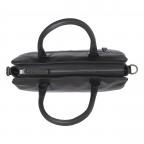 Handtasche Valmonte, Farbe: schwarz, cognac, Marke: The Chesterfield Brand, Abmessungen in cm: 32x25x10.5, Bild 3 von 6