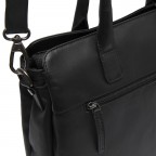 Handtasche Valmonte, Farbe: schwarz, cognac, Marke: The Chesterfield Brand, Abmessungen in cm: 32x25x10.5, Bild 5 von 6