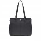 Shopper Bergamo Lucca mit Laptopfach 13 Zoll, Farbe: schwarz, braun, Marke: Adax, Abmessungen in cm: 37.5x29.5x13.5, Bild 3 von 8