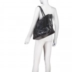 Shopper Snake, Farbe: anthrazit, braun, Marke: Hausfelder Manufaktur, Abmessungen in cm: 38x31.5x12, Bild 4 von 5