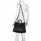 Handtasche Yesba, Farbe: schwarz, taupe/khaki, Marke: Guess, Abmessungen in cm: 38x29.5x12, Bild 5 von 7