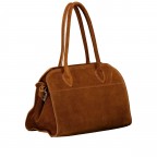 Tasche Velours, Farbe: grau, braun, taupe/khaki, grün/oliv, Marke: Hausfelder Manufaktur, Abmessungen in cm: 32x22x17.5, Bild 2 von 7