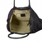 Shopper Velours variabel in der Form, Farbe: grau, braun, taupe/khaki, Marke: Hausfelder Manufaktur, Abmessungen in cm: 40x25x10.5, Bild 8 von 9