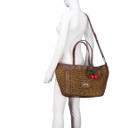 Shopper Alisya Off White, Farbe: beige, Marke: V°73, EAN: 8051941024671, Abmessungen in cm: 35x30x17.5, Bild 6 von 7