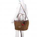 Shopper Alisya Off White, Farbe: beige, Marke: V°73, EAN: 8051941024671, Abmessungen in cm: 35x30x17.5, Bild 5 von 7