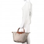 Handtasche Le Pliage Handtasche M Sand, Farbe: beige, Marke: Longchamp, EAN: 3597922208937, Abmessungen in cm: 30x28x20, Bild 4 von 4