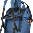 Fahrradtasche Rucksack mit Gepäckträgerbefestigung Shadow Blue, Farbe: blau/petrol, Marke: Blackbeat, EAN: 8720088706985, Abmessungen in cm: 25x35x15, Bild 7 von 9