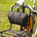 Fahrradtasche mit Lenkerbefestigung Rot, Farbe: rot/weinrot, Marke: Blackbeat, EAN: 8720088707029, Abmessungen in cm: 28x16x10, Bild 10 von 12