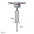 Fahrradtasche Ultimate Original Lenkertasche Volumen 7 Liter Alu-Grey, Farbe: grau, Marke: Ortlieb, EAN: 4013051054485, Abmessungen in cm: 25x22x13, Bild 4 von 8