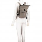 Fahrradtasche / Rucksack für Gepäckträgerbefestigung Beige, Farbe: beige, Marke: Blackbeat, EAN: 4066727000361, Abmessungen in cm: 20x33x10, Bild 6 von 10