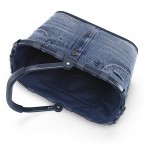 Einkaufskorb Carrybag Jeans Frame Dark Grey, Farbe: grau, Marke: Reisenthel, EAN: 4012013725548, Abmessungen in cm: 48x29x28, Bild 4 von 5