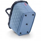 Einkaufskorb Carrybag Rhombus, Farbe: schwarz, blau/petrol, cognac, Marke: Reisenthel, Abmessungen in cm: 48x29x28, Bild 4 von 4