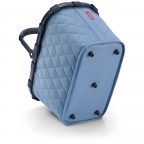 Einkaufskorb Carrybag Rhombus, Farbe: schwarz, blau/petrol, cognac, grün/oliv, Marke: Reisenthel, Abmessungen in cm: 48x29x28, Bild 4 von 4