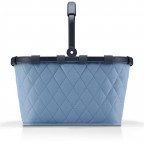 Einkaufskorb Carrybag Rhombus, Farbe: schwarz, blau/petrol, cognac, Marke: Reisenthel, Abmessungen in cm: 48x29x28, Bild 2 von 4
