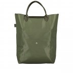 Einkaufstasche Le Pliage Green Totebag M, Farbe: anthrazit, blau/petrol, grün/oliv, Marke: Longchamp, Abmessungen in cm: 36.5x39.5x11.5, Bild 3 von 5