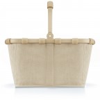 Einkaufskorb Carrybag Cord, Farbe: grau, beige, Marke: Reisenthel, Abmessungen in cm: 48x29x28, Bild 2 von 6
